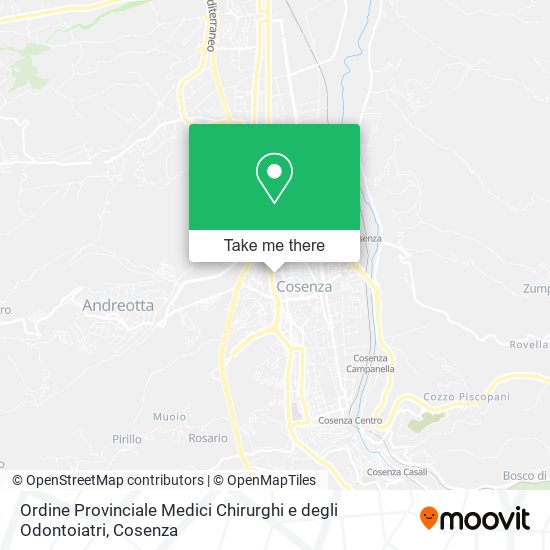 Ordine Provinciale Medici Chirurghi e degli Odontoiatri map