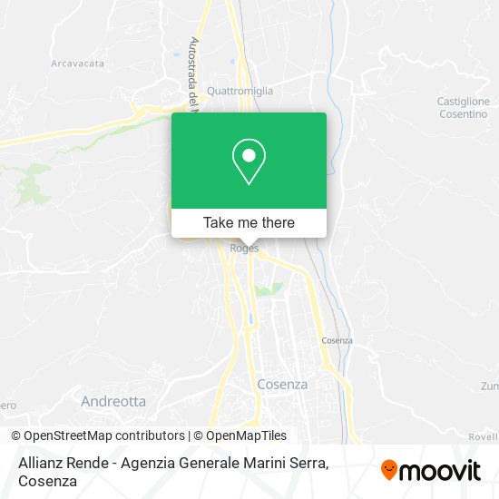 Allianz Rende - Agenzia Generale Marini Serra map