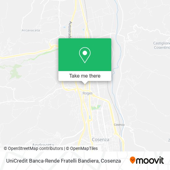 UniCredit Banca-Rende Fratelli Bandiera map