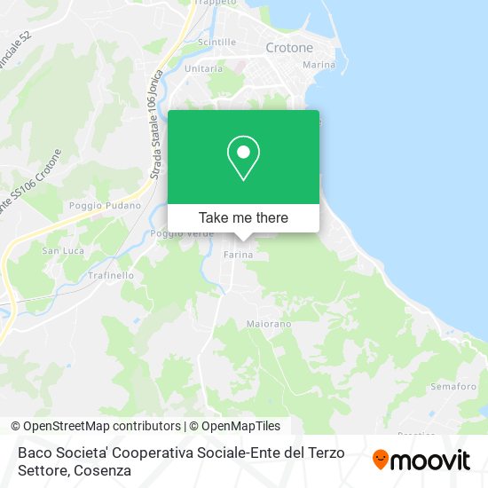 Baco Societa' Cooperativa Sociale-Ente del Terzo Settore map