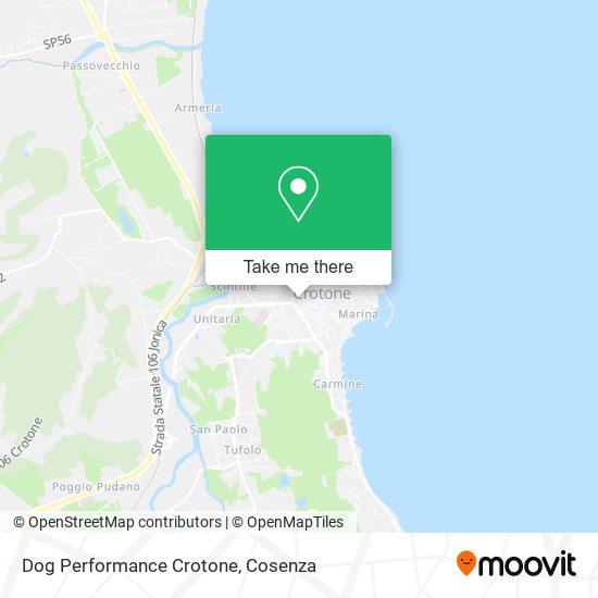 Dog Performance Crotone map