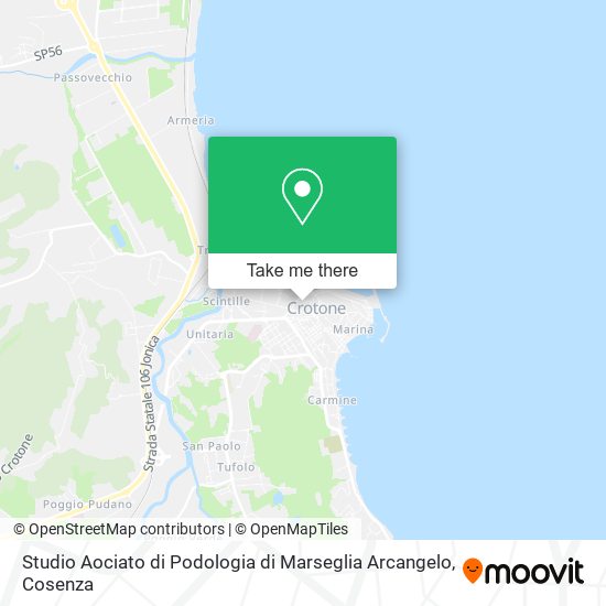 Studio Aociato di Podologia di Marseglia Arcangelo map