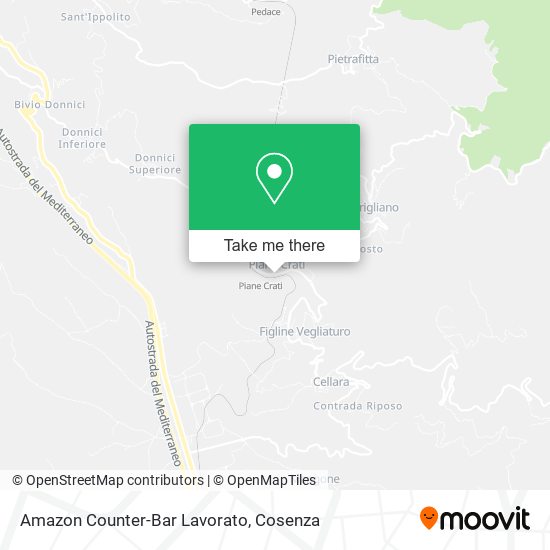 Amazon Counter-Bar Lavorato map