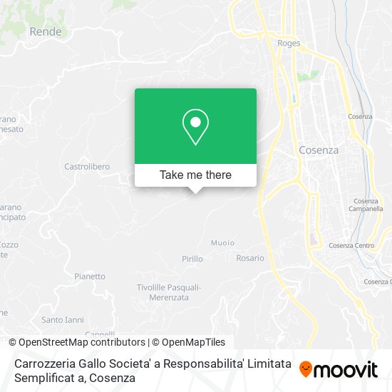 Carrozzeria Gallo Societa' a Responsabilita' Limitata Semplificat a map