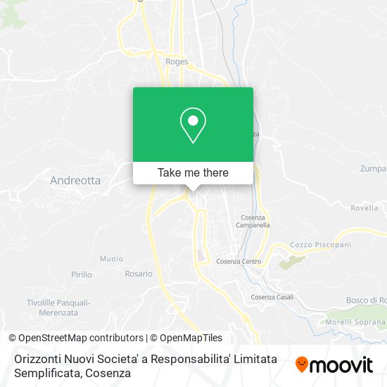 Orizzonti Nuovi Societa' a Responsabilita' Limitata Semplificata map