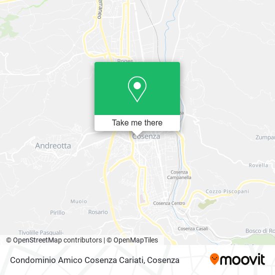 Condominio Amico Cosenza Cariati map