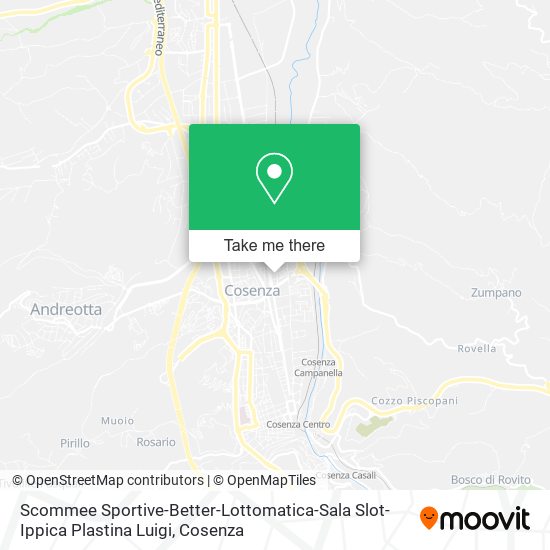 Scommee Sportive-Better-Lottomatica-Sala Slot-Ippica Plastina Luigi map