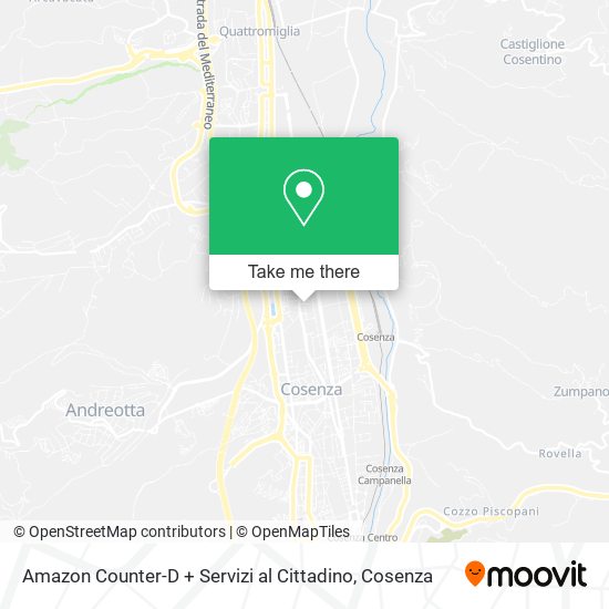 Amazon Counter-D + Servizi al Cittadino map