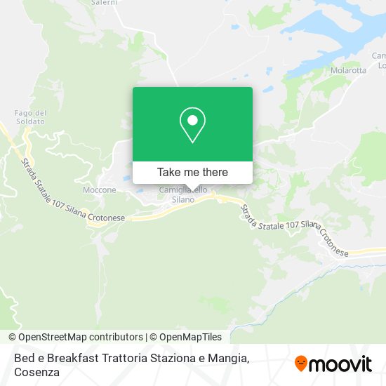 Bed e Breakfast Trattoria Staziona e Mangia map