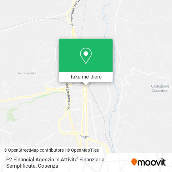 F2 Financial Agenzia in Attivita' Finanziaria Semplificata map