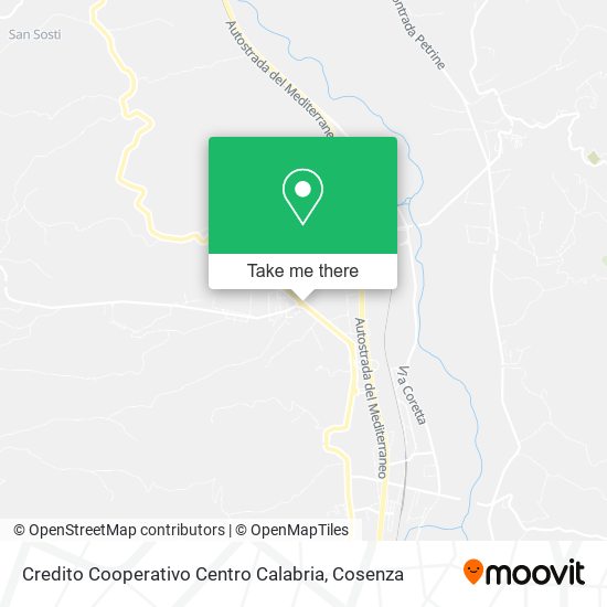 Credito Cooperativo Centro Calabria map