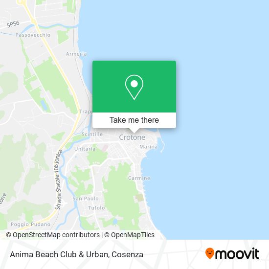 Anima Beach Club & Urban map