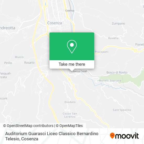 Auditorium Guarasci Liceo Classico Bernardino Telesio map