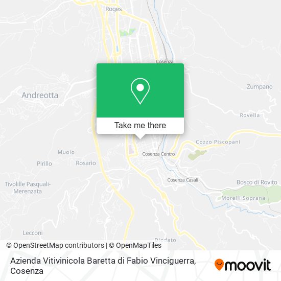 Azienda Vitivinicola Baretta di Fabio Vinciguerra map