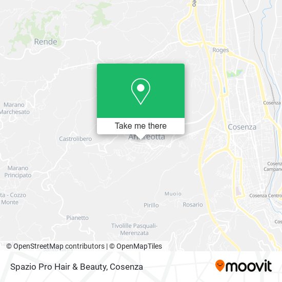 Spazio Pro Hair & Beauty map