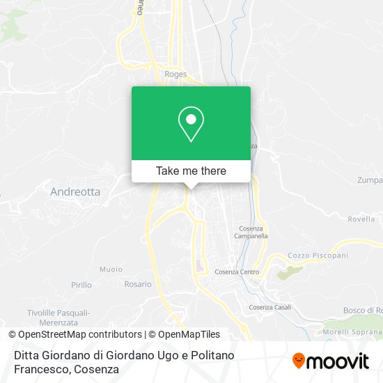 Ditta Giordano di Giordano Ugo e Politano Francesco map