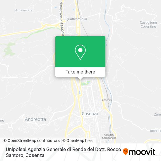 Unipolsai Agenzia Generale di Rende del Dott. Rocco Santoro map