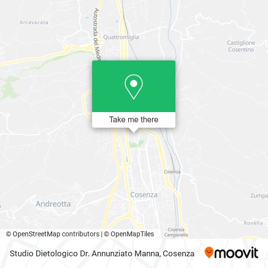 Studio Dietologico Dr. Annunziato Manna map