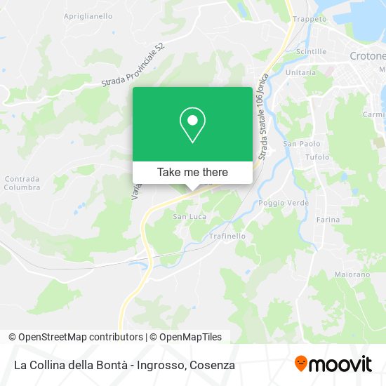 La Collina della Bontà - Ingrosso map