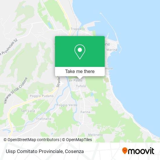 Uisp Comitato Provinciale map