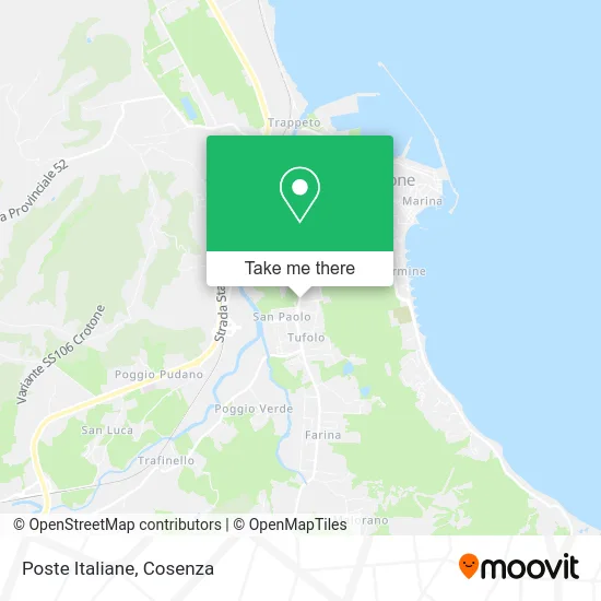 Italian Post Office map