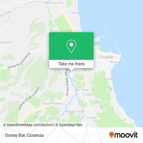 Doney Bar map