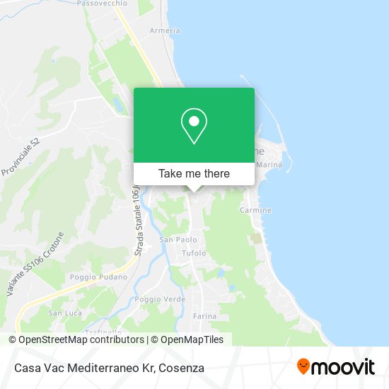 Casa Vac Mediterraneo Kr map