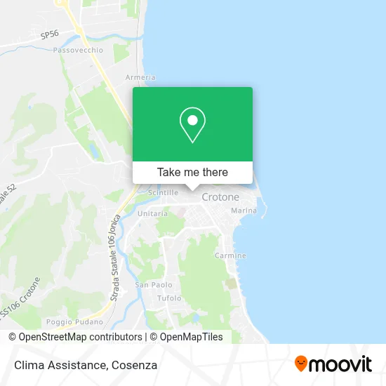 Clima Assistance map