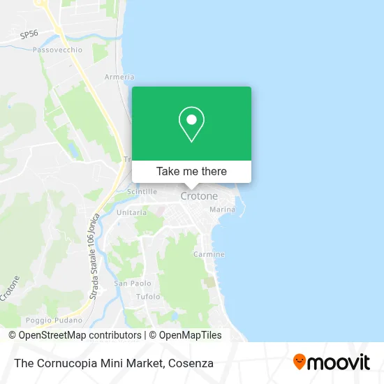 The Cornucopia Mini Market map