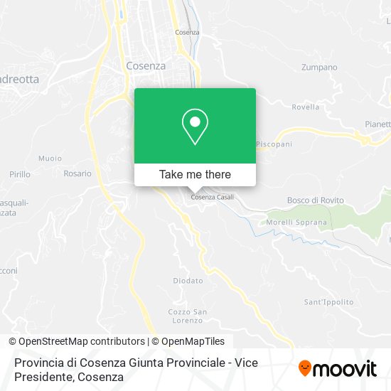 Provincia di Cosenza Giunta Provinciale - Vice Presidente map