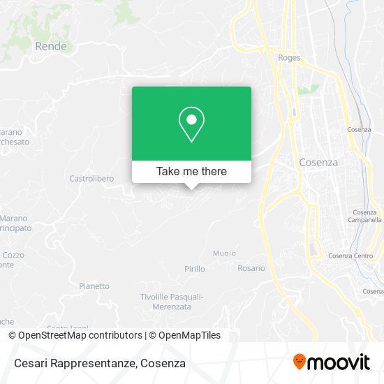 Cesari Rappresentanze map