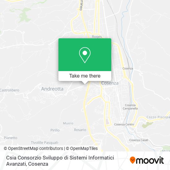 Csia Consorzio Sviluppo di Sistemi Informatici Avanzati map