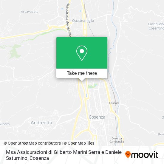 Msa Assicurazioni di Gilberto Marini Serra e Daniele Saturnino map