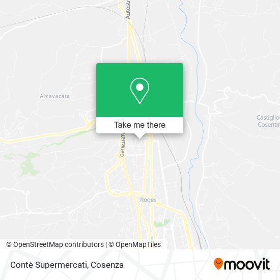 Contè Supermercati map
