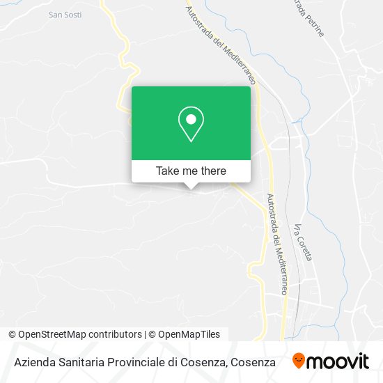 Azienda Sanitaria Provinciale di Cosenza map