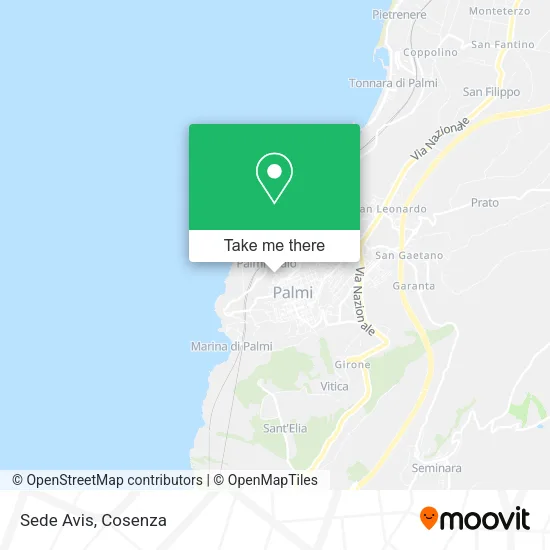 Sede Avis map