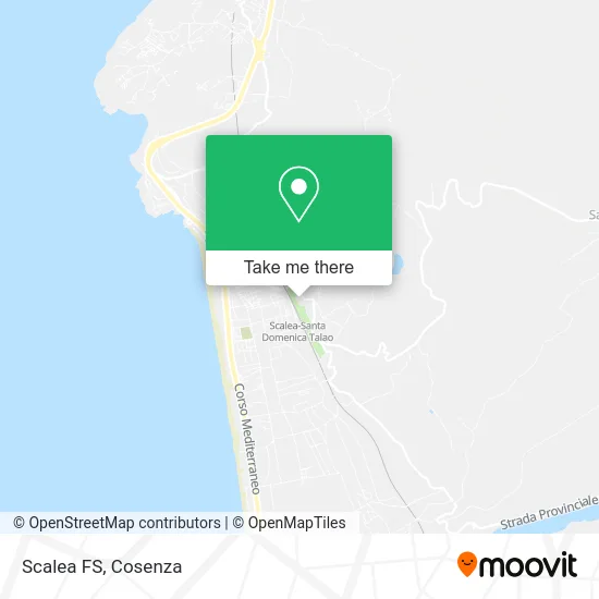 Scalea Railway Station map