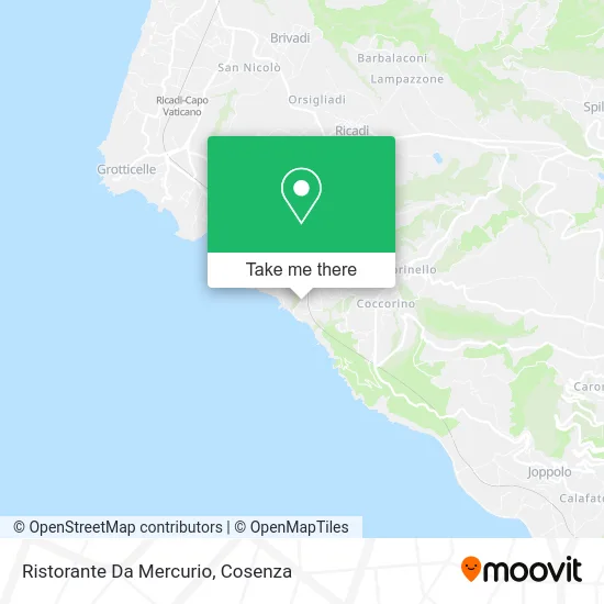 Mercurio Restaurant map