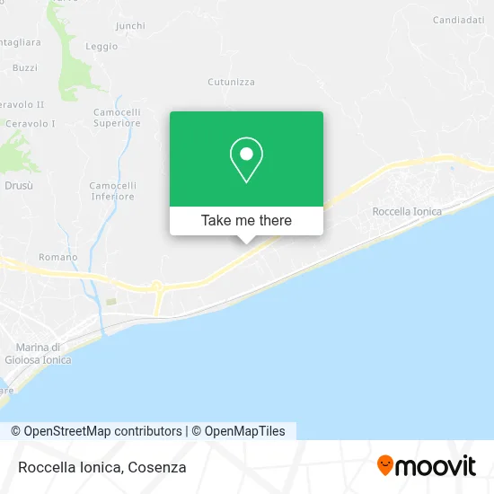 Roccella Ionica map
