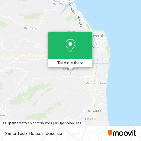 Santa Tecla Houses map