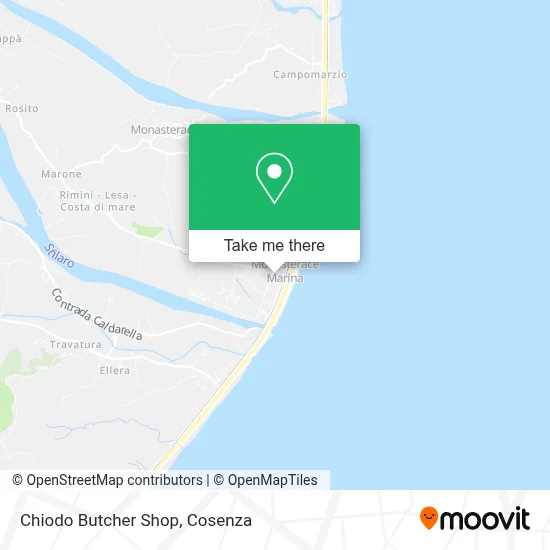 Chiodo Butcher Shop map