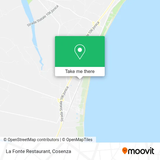 La Fonte Restaurant map