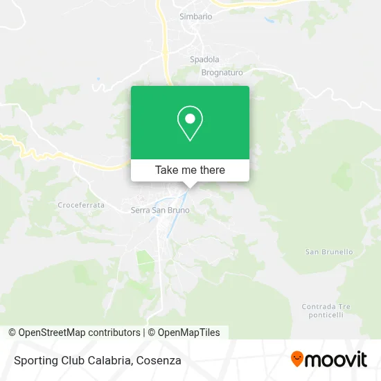 Sporting Club Calabria map