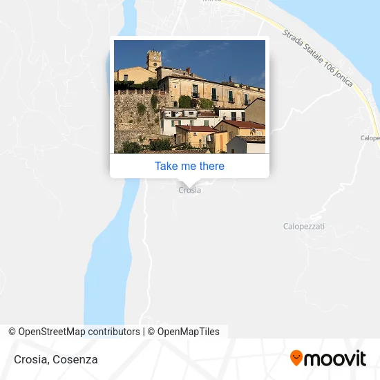 Crosia map