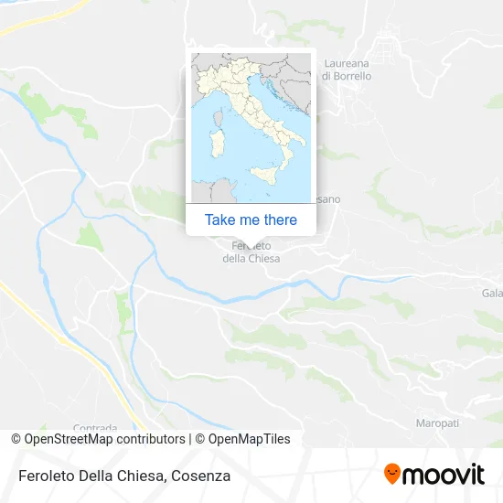 Feroleto Della Chiesa map