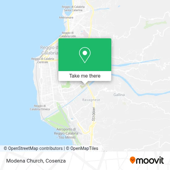 Modena Church map