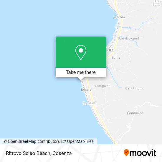 Sciao Beach Gathering map
