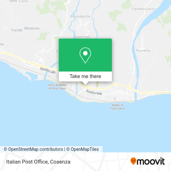 Italian Post Office map