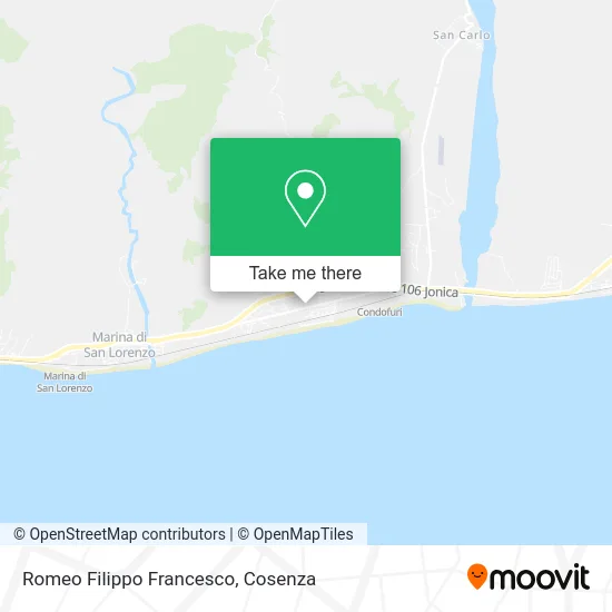 Romeo Filippo Francesco map