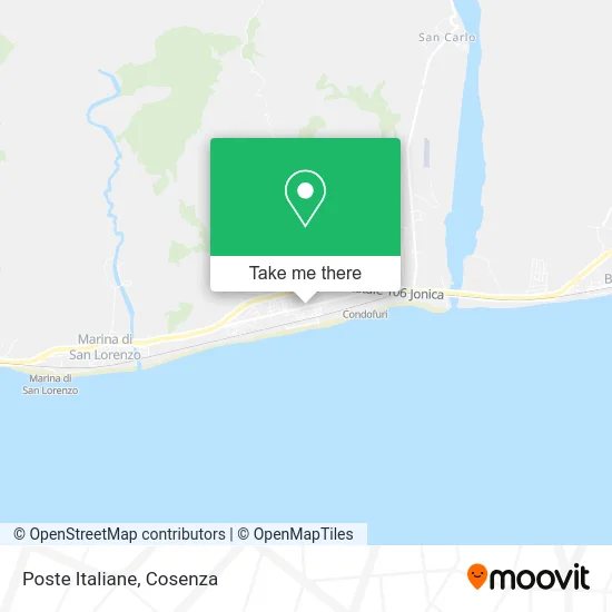 Italian Post Office map